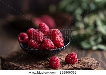 Fresh Raspberries Background. Fresh Raspberry. Berry Print
