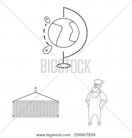 Vector Design Of Goods And Cargo Sign. Collection Of Goods And Warehouse Stock Vector Illustration.