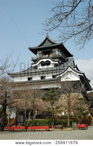 Inuyama, Japan-23 Apr, 2018: Inuyama Castle Is A Japanese Castle In The City Of Inuyama, Aichi Prefe
