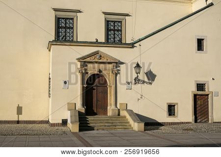 Renaissance Portal Of Town Hall Of Old Town In Tarnow, Poland