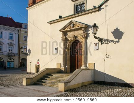 Renaissance Portal Of Town Hall Of Old Town In Tarnow, Poland