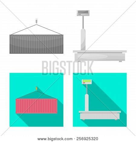 Vector Design Of Goods And Cargo Symbol. Set Of Goods And Warehouse Vector Icon For Stock.