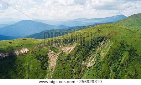 View Of The Mountains From A Bird's Eye View