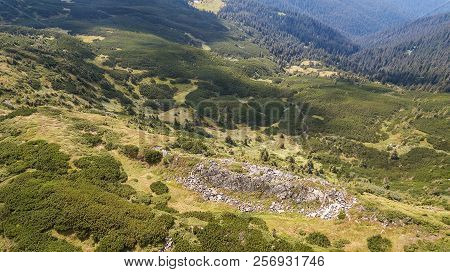 View Of The Mountains From A Bird's Eye View