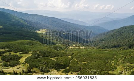View Of The Mountains From A Bird's Eye View