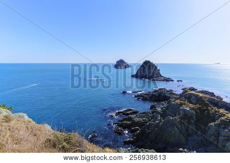Beautiful Scenery Of Oryukdo Islands In The Morning ,  Busan, South Korea