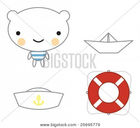 милый маленький медведь Сейлор комплект