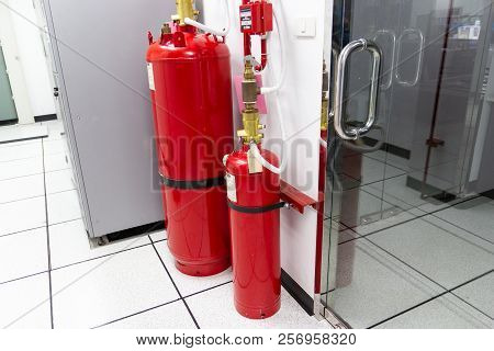 Data Center Room Bangkok Thailand:- August 6, 2018:- Fm-200 Suppression Systems, Fm200 Gas Flooding 