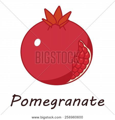 Pomergranate Icon. Isometric Illustration Of Pomergranate Icon For Web