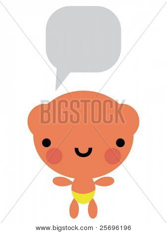 Медведь с talk пузырь