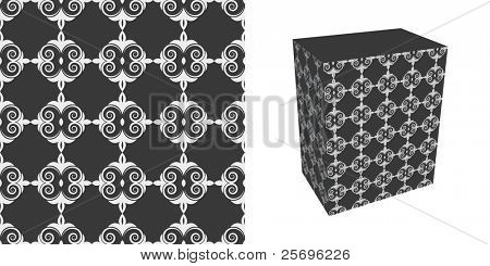 Бесшовный фон и образец box