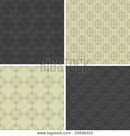 четыре элегантные бесшовных фонов