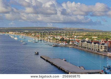 Downtown Views Of The Town Of Kralendijk, Bonaire