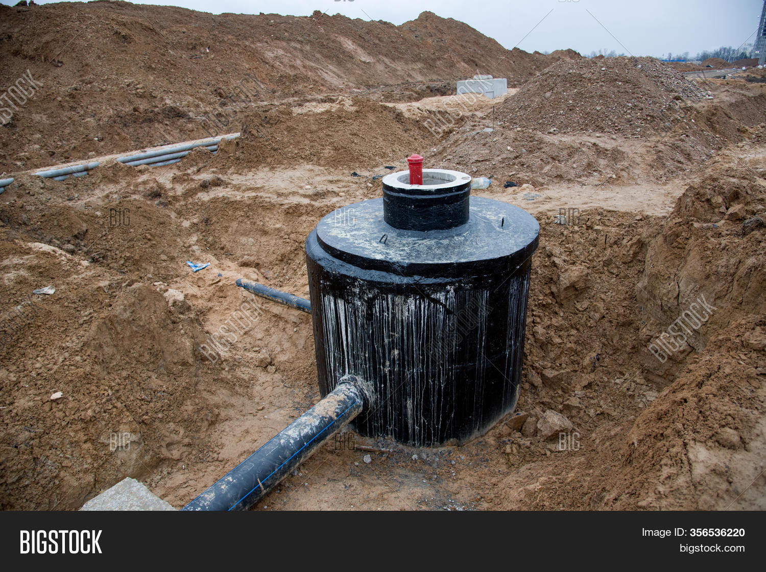 Laying Drain Pipes Image & Photo (Free Trial) Bigstock