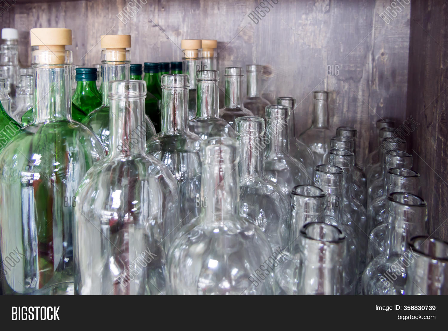 Row Glass Bottles Home Image & Photo (Free Trial) Bigstock
