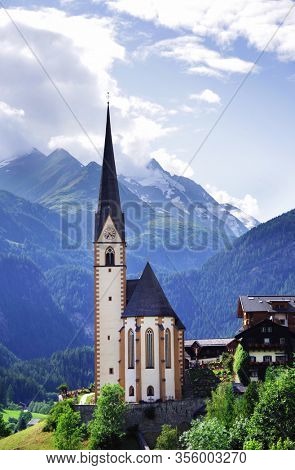 Summer landscape of Heiligenblut village in Austria, Europe