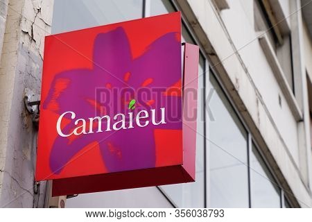 Bordeaux , Aquitaine / France - 02 20 2020 : Camaieu Logo Store Camaïeu Shop Sign Mall French Brand 