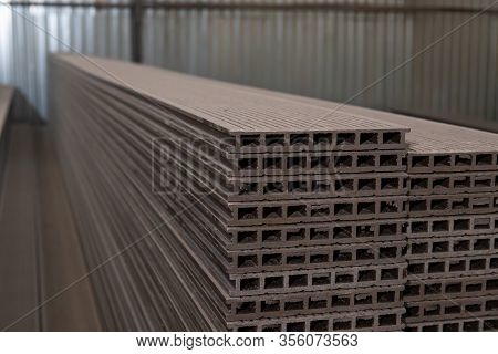 A Plastic Deck Board Is In Stock. Warehouse Space