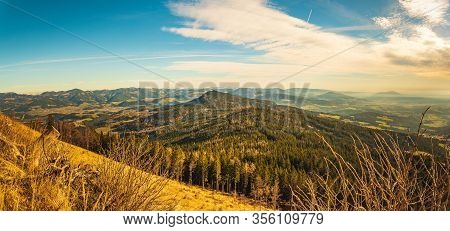View From Shockl Mountain In Graz. Tourist Spot In Graz Styria. Places To See In Austria