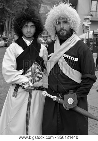 Tblissi  Georgia 09 08 19: Georgia National Costumes Play A Significant Role In Its History And Cult