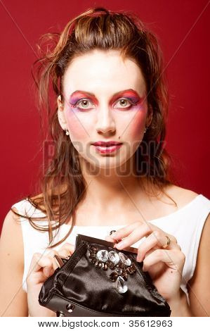 Junge Mode-Modell mit klatch