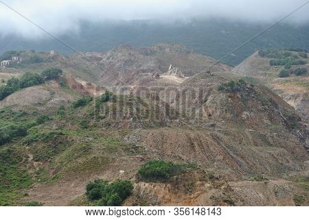 View Of Abandoned Mine Of Arenas In Fluminimaggiore