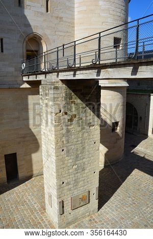 Paris France 09 23 2019: The Chateau De Vincennes Is A Massive 14th And 17th Century French Royal Fo