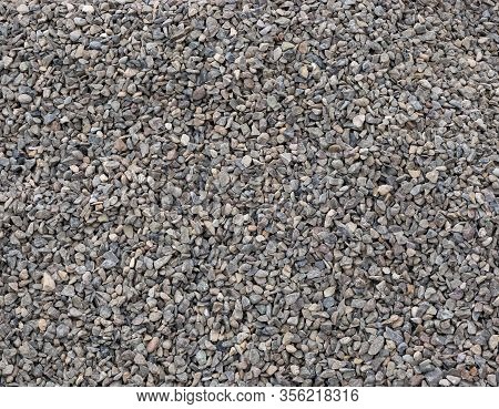 Crushed Small Stones On The Ground Texture Background