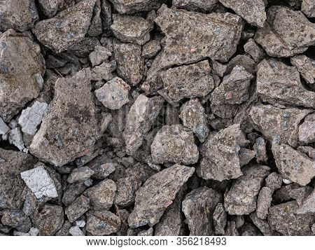 Rough Destroyed Stones Background Scattered Stones Texture