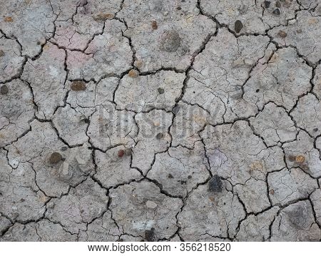 Dry Сracked Earth Background The Cracked Ground In Drought Soil