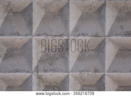 Soviet Concrete Fence Texture Diamond Pattern , Patterned Concrete Fence Texture