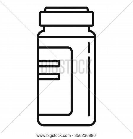 Syringe Ampule Icon. Outline Syringe Ampule Vector Icon For Web Design Isolated On White Background