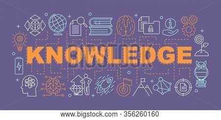 Knowledge Word Concepts Banner. Solution Searching. Presentation, Website. Brainstorming. Ideas Gene
