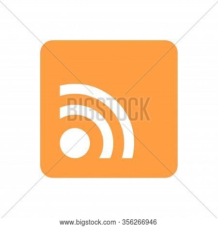 Rss Mailing Icon, Feedback And Subscribe Social Icon. Vector Eps 10