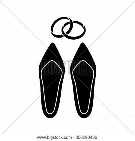 wedding shoes vector