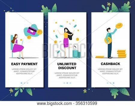 Mobile App Templates Concept Vector Illustration Flat Design