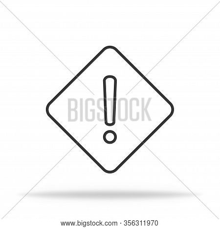 Exclamation Sign Icon. Warning To Get Attention. Vector Eps 10