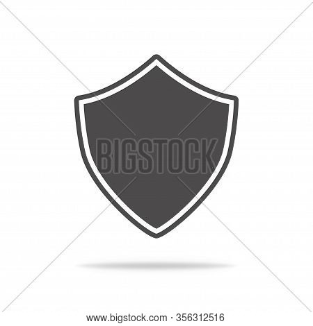 Shield Icon. Guard Emblem As Security. Isolated With Shadow. Vector Eps 10