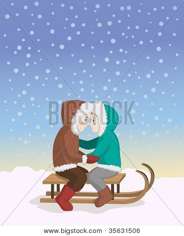 Eskimo kiss