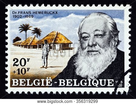 Belgium - Circa 1975: A Stamp Printed In Belgium Shows Flemish Leprologist Frans Hemerijckx, Circa 1