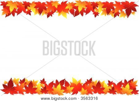 Confine di foglie d'autunno