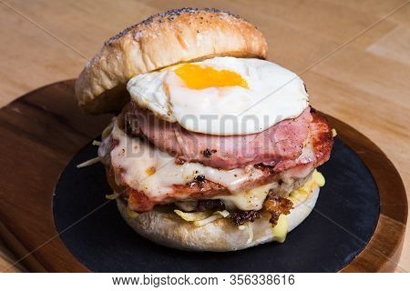 Burger With Fried Egg