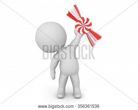 3D Character Raising Candy Bonbon