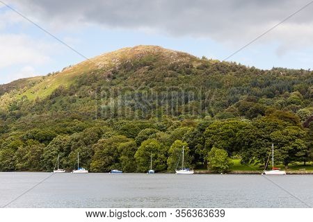 Lake Windermere.  The View Across Lake Windermere From Lakeside, Cumbria In The English Lake Distric