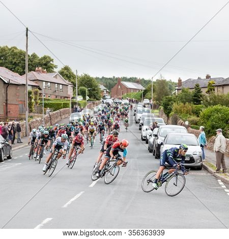 Penrith, England - September 05:  Cyclists On Stage 2 Of The Tour Of Britain Arrive In Penrith, Cumb