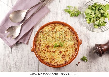 potato gratin- mashed potato and minced beef- hachis parmentier