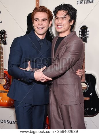 LOS ANGELES - MAR 07:  KJ Apa and Charles Melton arrives for 'I Still Believe' Los Angeles Special Screening on March 07, 2020 in Hollywood, CA