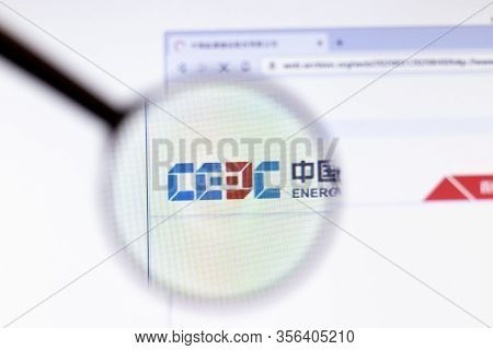 Los Angeles, California, Usa - 20 March 2020: China Energy Engineering Group Ceec Company Logo On We