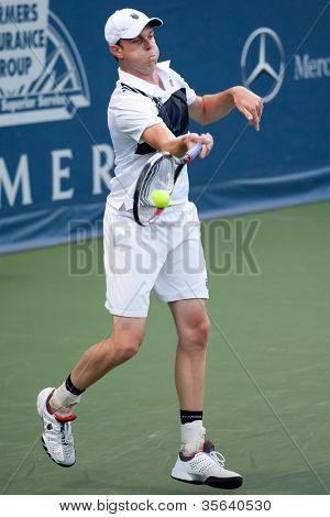 LOS ANGELES, CA - 28 กรกฎาคม: Rajeev Ram ในการเกษตรกรคลาสสิกชาวเมอร์เซเดสเบน