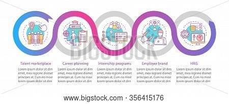 Talent Management Vector Infographic Template. Career Marketplace. Business Presentation Design Elem